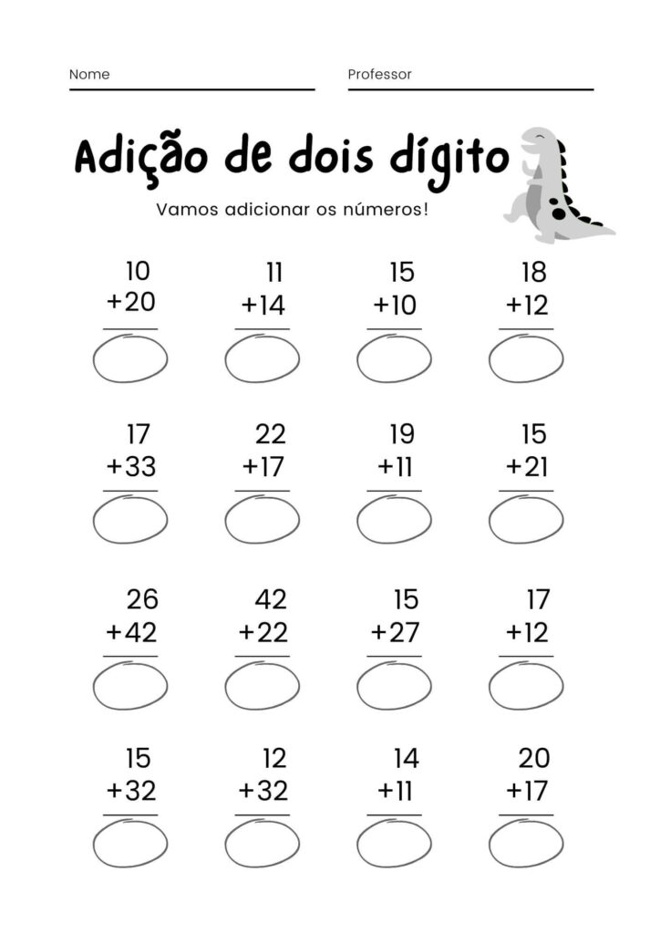 Atividade de Adição de Dois Digitos