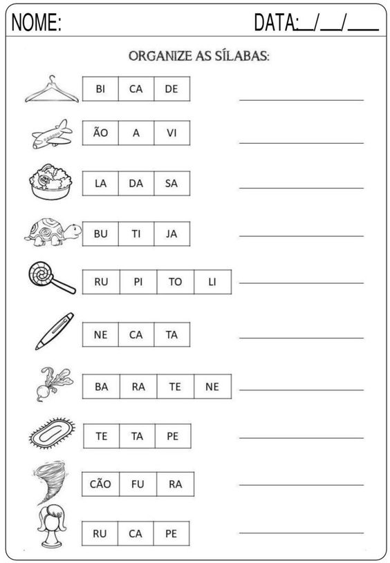 Atividade de Sílabas 1