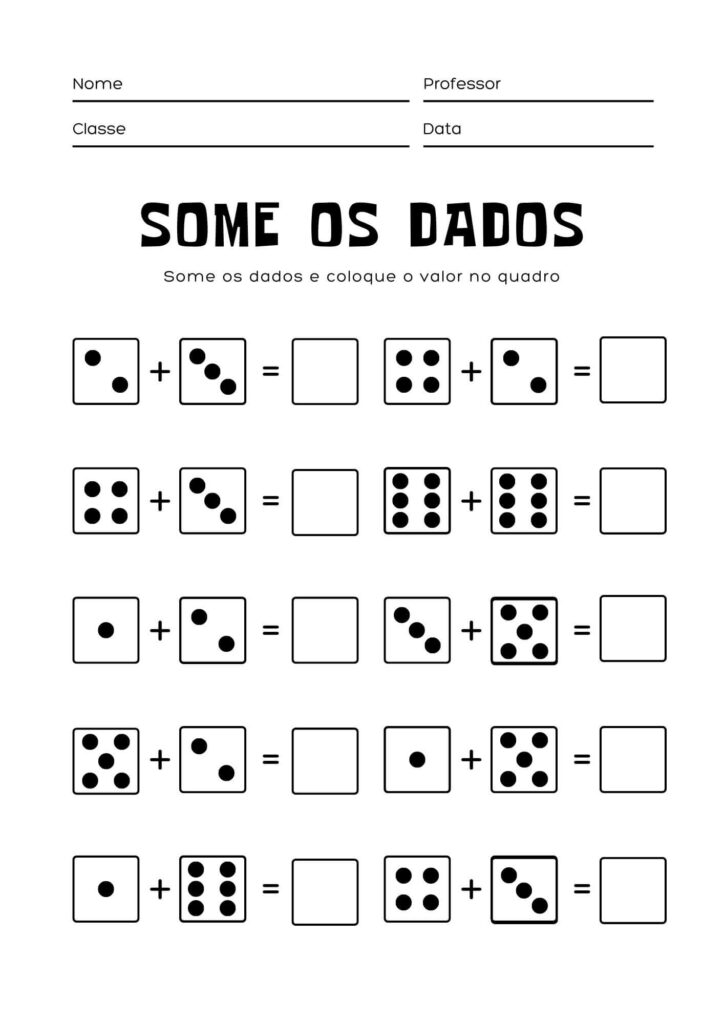 Atividade de Somar os Dados 1