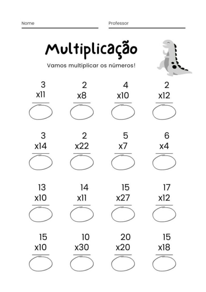 Atividade de Multiplicação Básica II