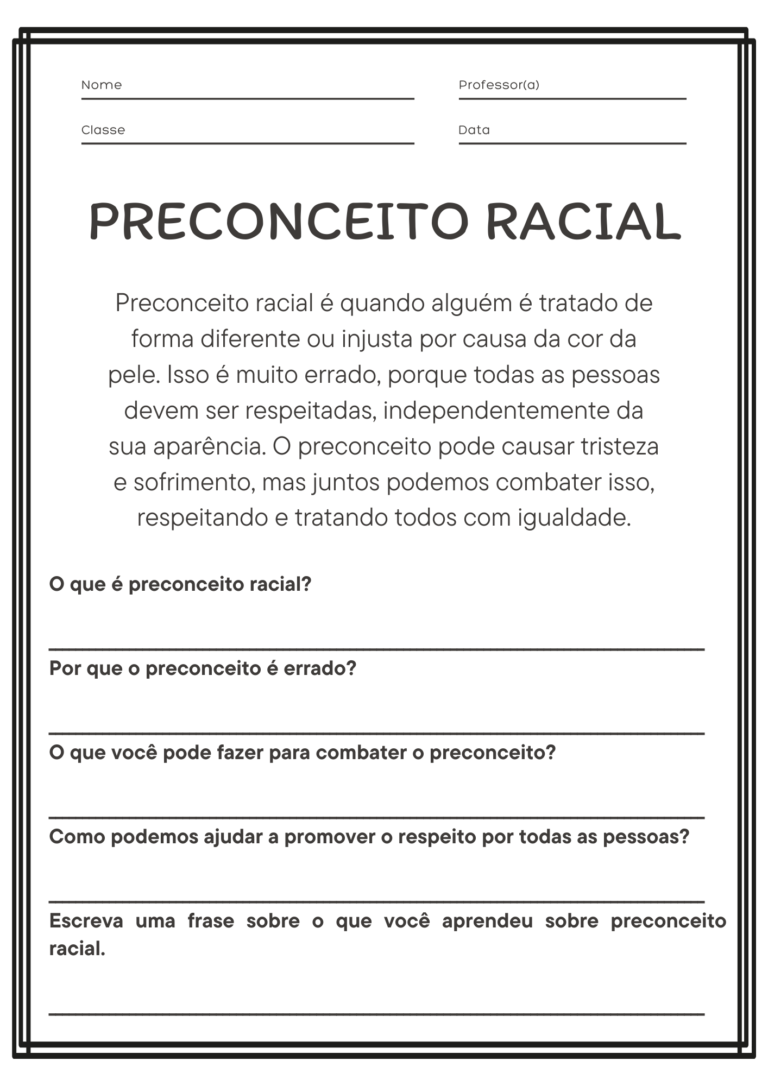 Atividades de Dia da Consciência Negra 3º e 4º Ano p/ Imprimir