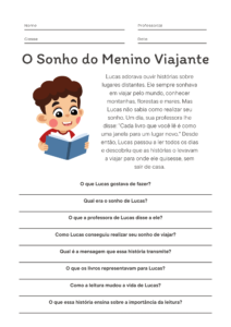Atividades de Interpretação de Texto para 3º e 4º Ano