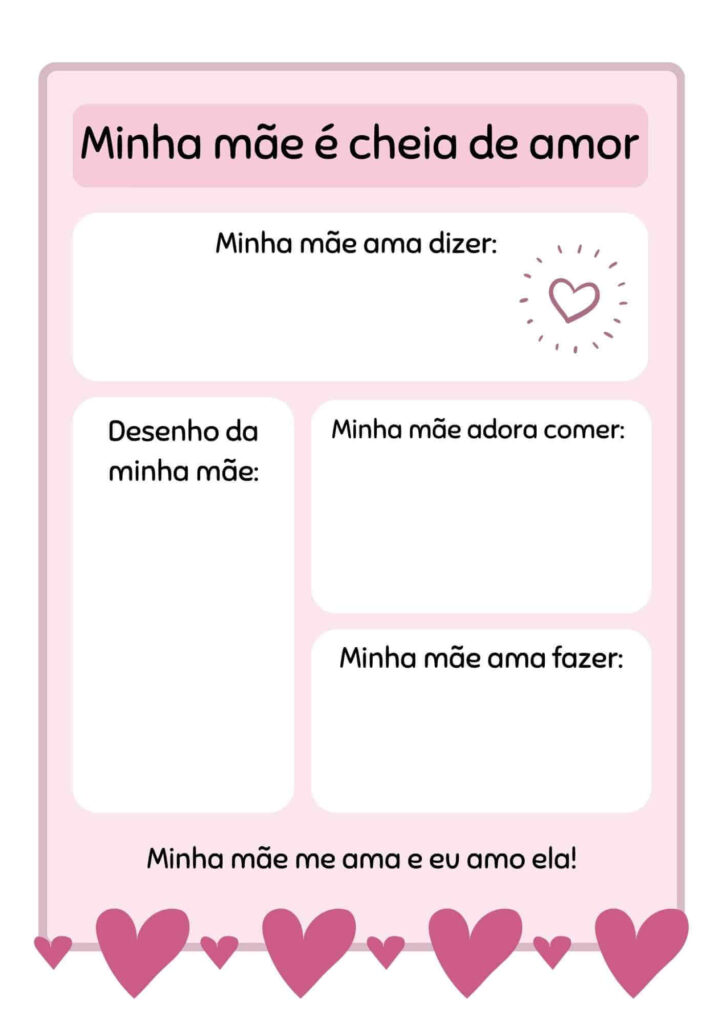 Atividade Dia das Mães