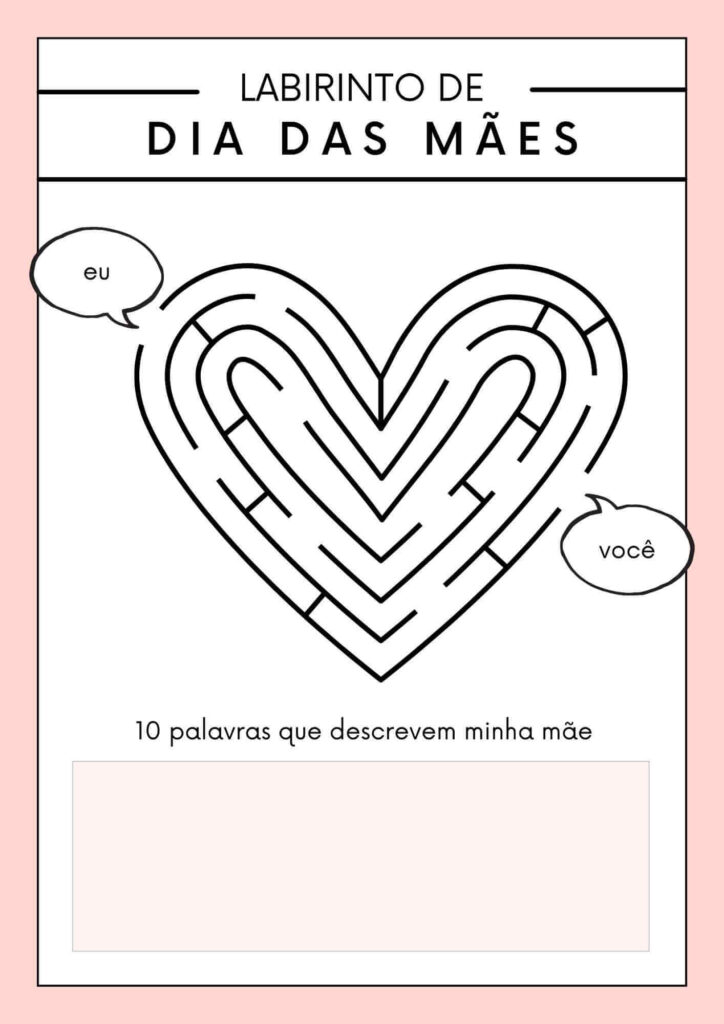 Labirinto de Dia das Mães