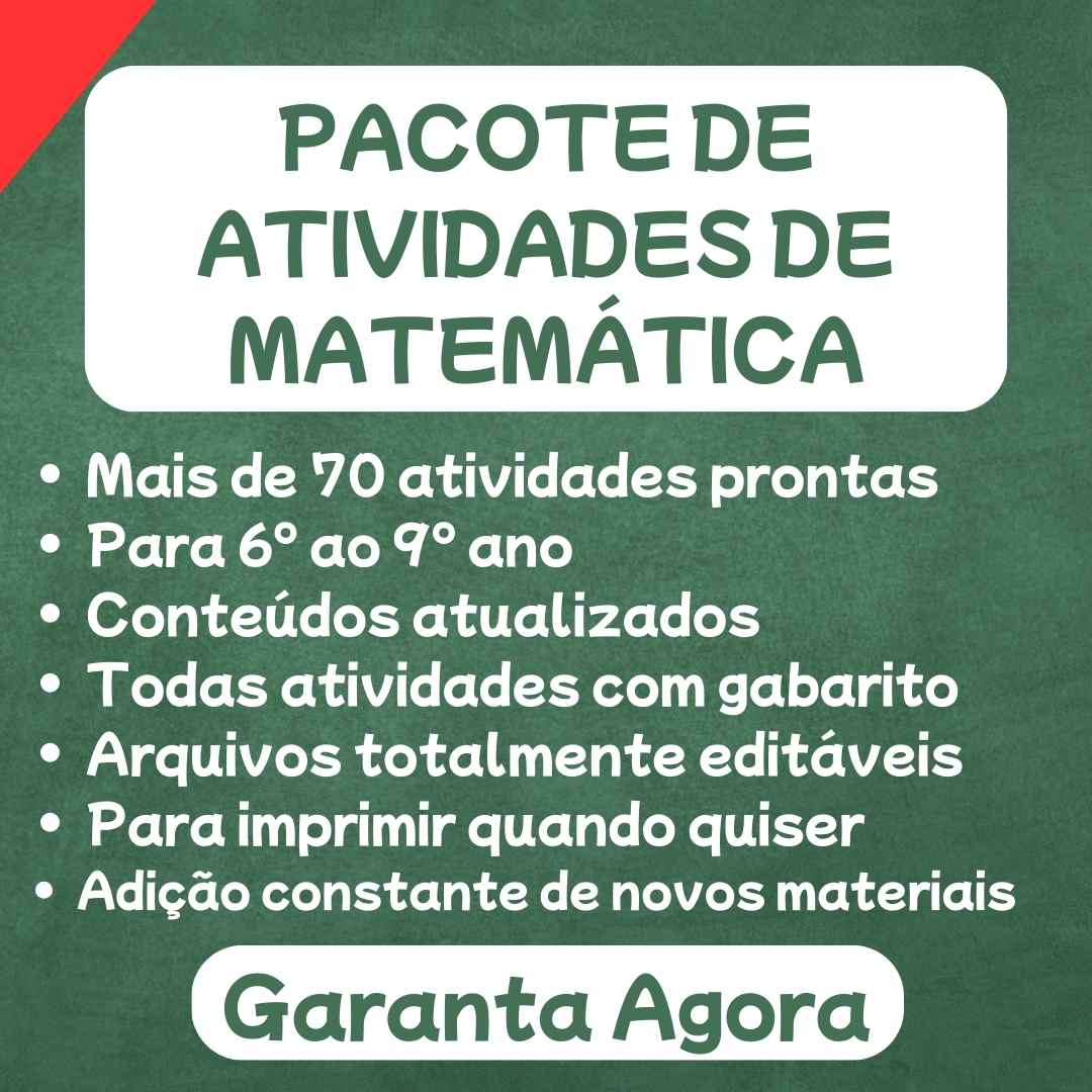 Atividades de Matemática Banner
