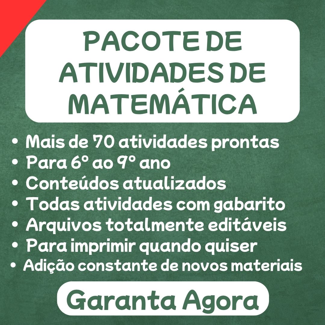Atividades de Matemática