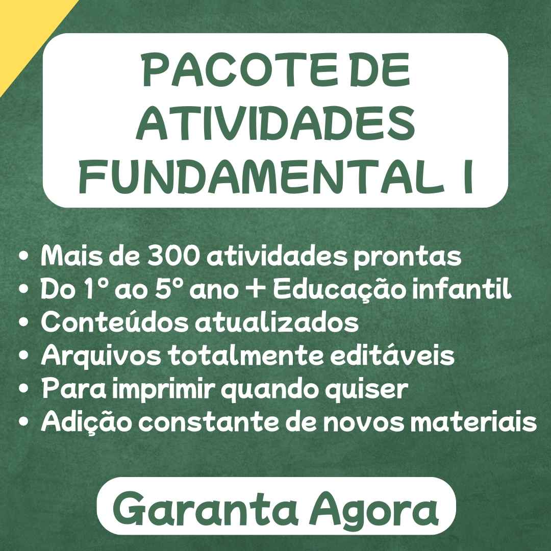 Atividades do Fundamental I + Educação Infantil Banner