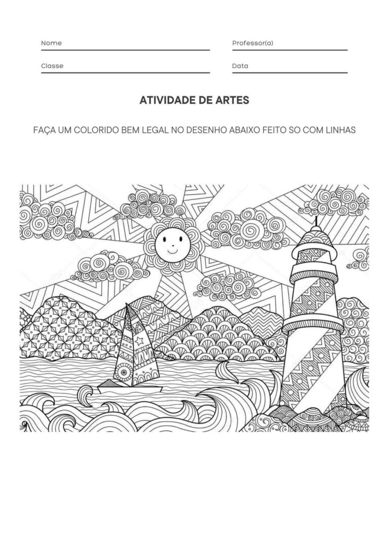 Atividades de Artes para 1º e 2º Ano para Imprimir