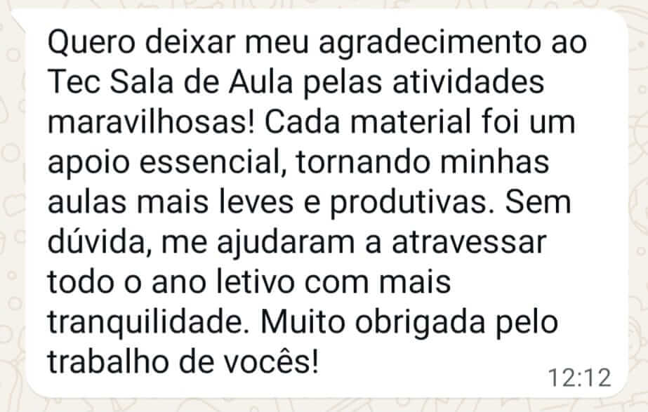 Depoimento de Compradora no WhatsApp