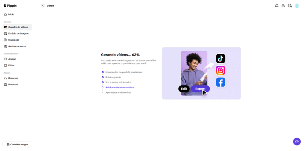 Passo 2: Deixe a IA adicionar zooms inteligentes