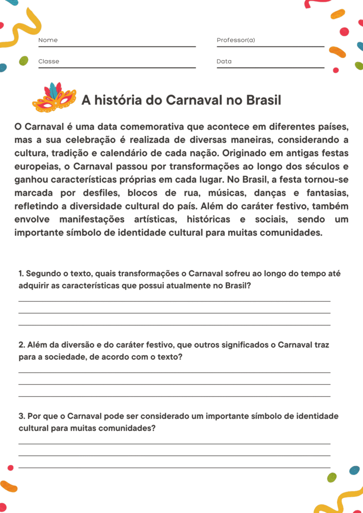 A história do Carnaval no Brasil