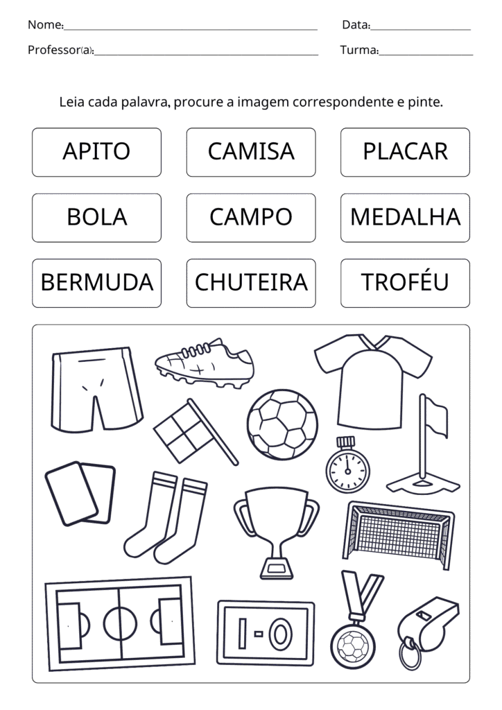 Atividade de Identificar as Palavras