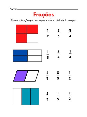 Atividade de Circular Frações Correspondentes
