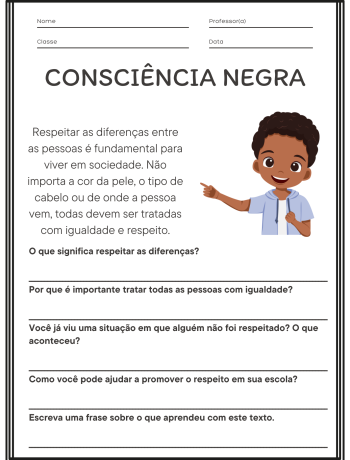 Atividade de Consciência Negra