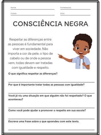 Atividade de Consciência Negra