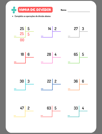 Atividade de Divisão