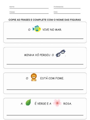 Atividade de Formação de Frases 4